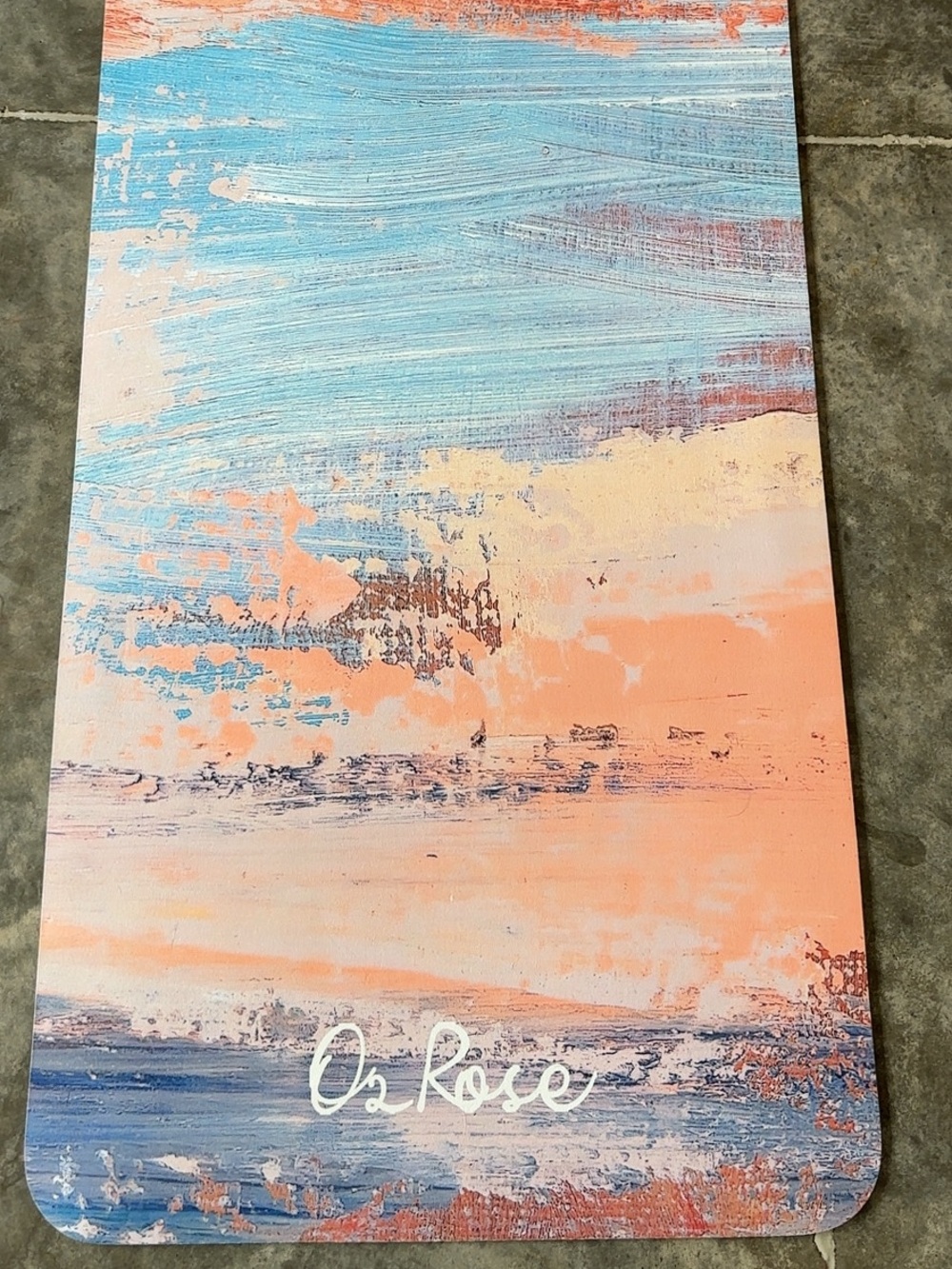 Abstract Suede Non-Slip Coastal Breeze Yoga Mats in 4 colors